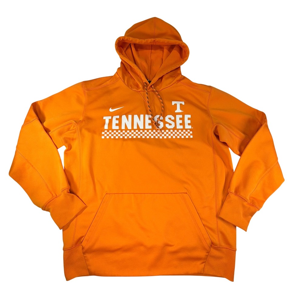 Nike Tennessee Volunteers Hoodie Mens M Orange Dri-Fit Pullover Vols Sweatshirt
